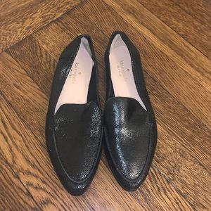Kate Spade black sparkly flats/ loafers!! Size 7.5